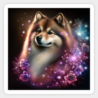 Shiny Finnish Lapphund Sticker